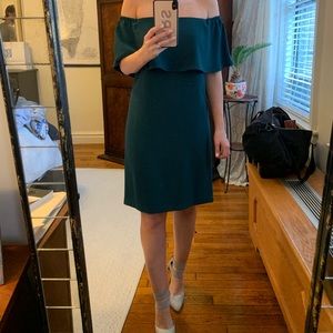 Charles Henry Off the Shoulder Cocktail Dress